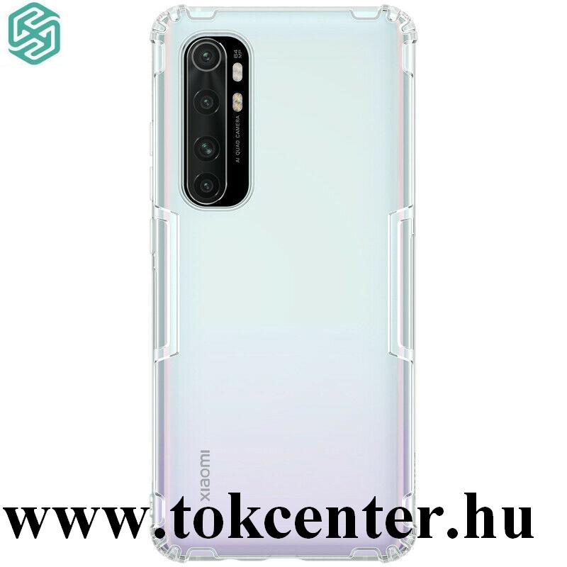 Xiaomi Mi Note 10 Lite NILLKIN NATURE szilikon telefonvédő (közepesen ütésálló, légpárnás sarok, 0.6 mm, ultravékony) ÁTLÁTSZÓ
