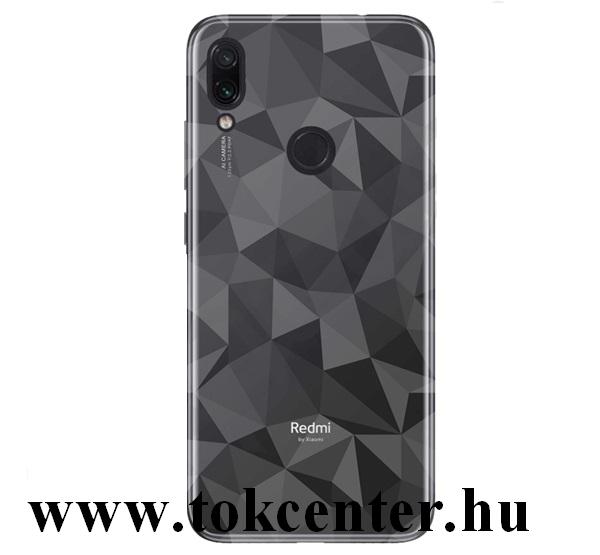 Xiaomi Redmi Note 7 Telefonvédő gumi / szilikon (3D, gyémánt minta) ÁTLÁTSZÓ