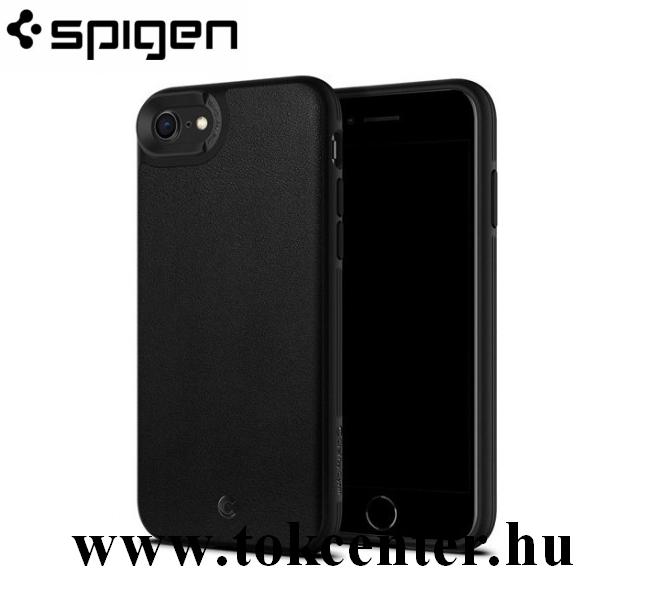 Apple iPhone 7 4.7 / Apple iPhone 8 4.7 / Apple iPhone SE (2020) SPIGEN LEATHER BRICK szilikon telefonvédő FEKETE (ACS00962)