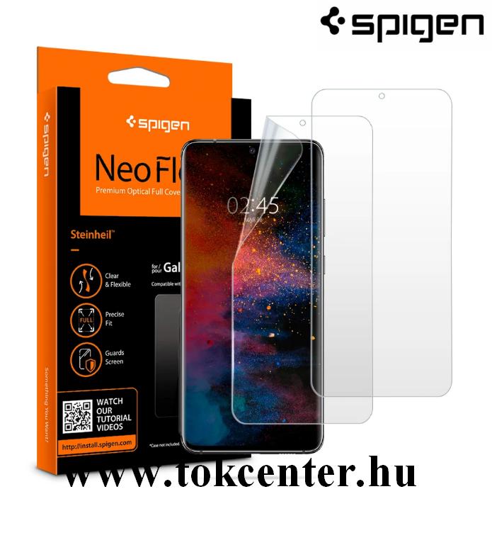 Samsung Galaxy S20 Ultra (SM-G988F) / S20 Ultra 5G (SM-G988B) SPIGEN NEOFLEX képernyővédő fólia (2 db, full screen, íves részre, tok barát) ÁTLÁTSZÓ (AFL00633)