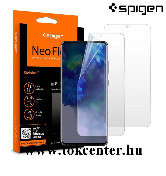 Samsung Galaxy S20 Plus (SM-G985F) / S20 Plus 5G (SM-G986) SPIGEN NEOFLEX képernyővédő fólia (2 db, full screen, íves részre, tok barát) ÁTLÁTSZÓ (AFL00644)