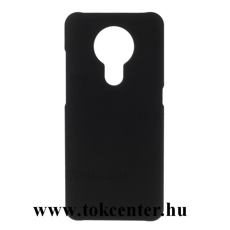 Nokia 5.3 Műanyag telefonvédő (gumírozott) FEKETE