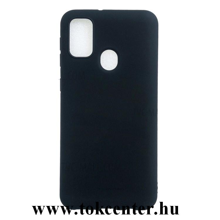Samsung Galaxy M21 (SM-M215f) Szilikon telefonvédő (matt) FEKETE