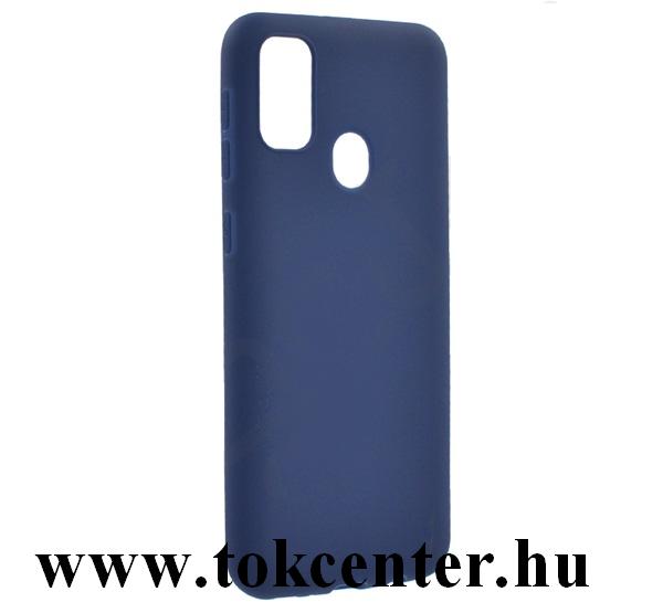 Samsung Galaxy M21 (SM-M215f) Szilikon telefonvédő (matt) SÖTÉTKÉK