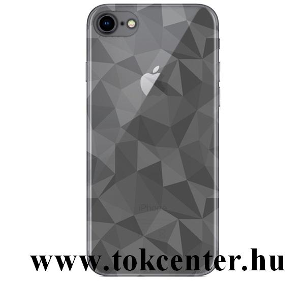 Apple iPhone 7 4.7 / Apple iPhone 8 4.7 / Apple iPhone SE (2020) Szilikon telefonvédő (3D, gyémánt minta) ÁTLÁTSZÓ