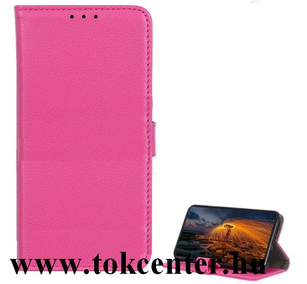 Samsung Galaxy A21s (SM-A217F) Tok álló, bőr hatású (FLIP, oldalra nyíló, asztali tartó funkció) RÓZSASZÍN