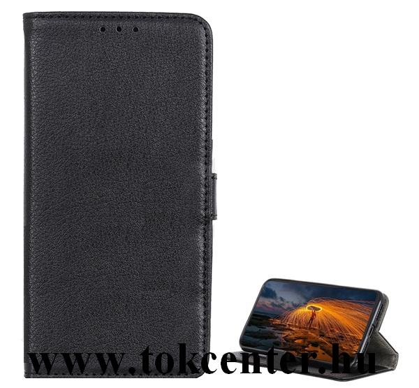 Samsung Galaxy A21s (SM-A217F) Tok álló, bőr hatású (FLIP, oldalra nyíló, asztali tartó funkció, prémium) FEKETE
