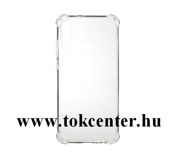 Huawei Y6p Szilikon telefonvédő (közepesen ütésálló, légpárnás sarok) ÁTLÁTSZÓ