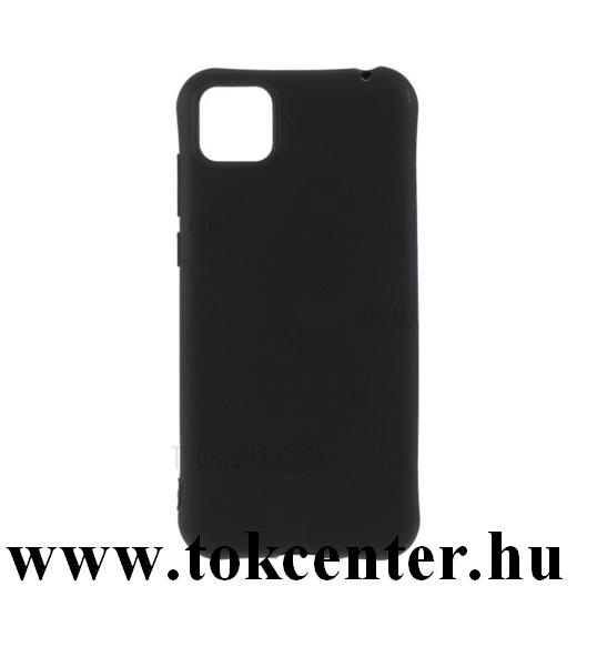 Honor 9S / Huawei Y5p Szilikon telefonvédő (matt) FEKETE