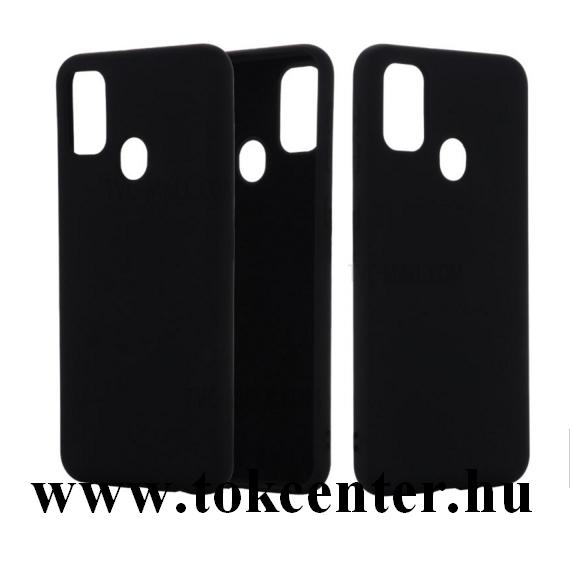 Huawei P Smart (2020) Szilikon telefonvédő (matt) FEKETE