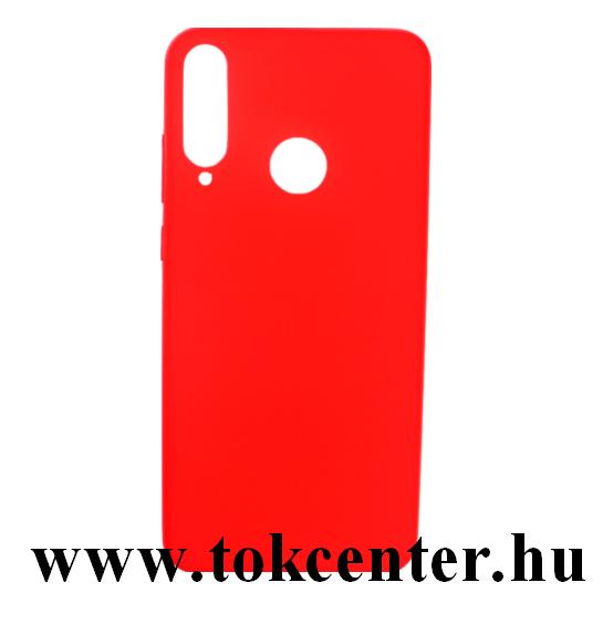 Huawei Y6p Szilikon telefonvédő (matt) PIROS