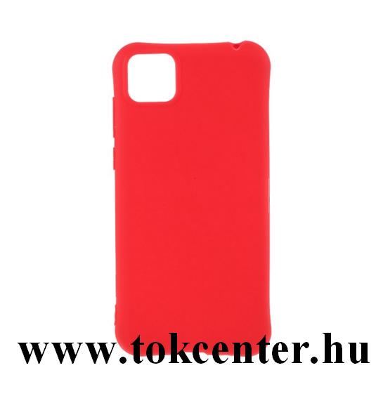 Honor 9S / Huawei Y5p Szilikon telefonvédő (matt) PIROS