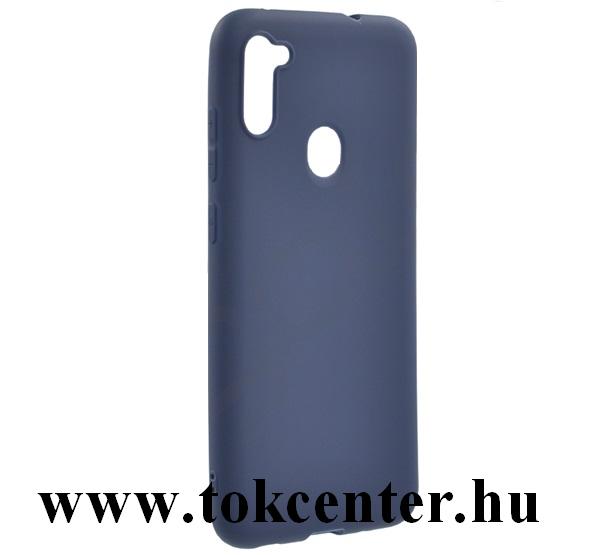 Samsung Galaxy A11 (SM-A115F) Szilikon telefonvédő (matt) SÖTÉTKÉK