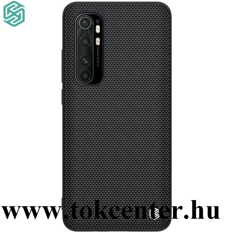 Xiaomi Mi Note 10 Lite NILLKIN TEXTURED műanyag telefonvédő (közepesen ütésálló, szilikon keret, 3D minta) FEKETE