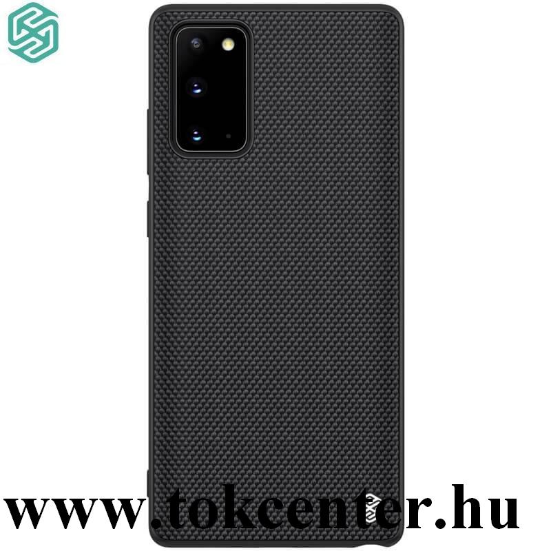 Samsung Galaxy Note 20 (SM-N980F) / Note 20 5G (SM-N981F) NILLKIN TEXTURED műanyag telefonvédő (közepesen ütésálló, szilikon keret, 3D minta) FEKETE