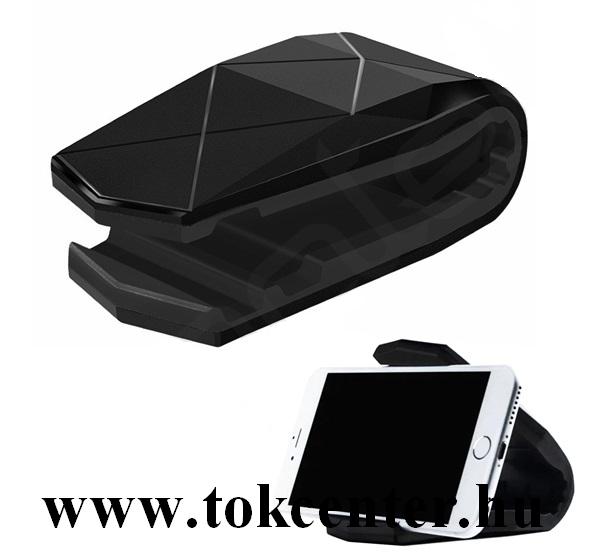 Asztali tartó (műanyag, univerzális, 6.5'' méretig) FEKETE