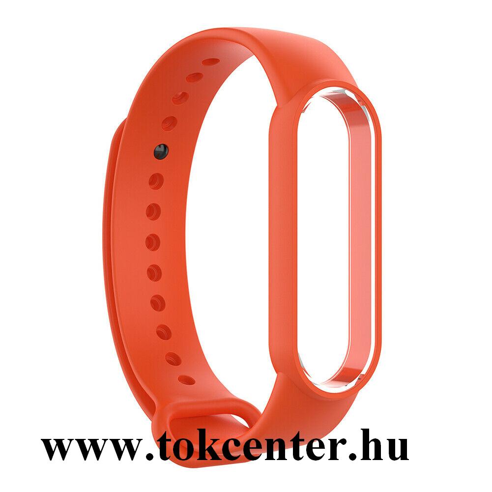 Xiaomi Mi Band 5 Pótszíj (szilikon, állítható) NARANCS