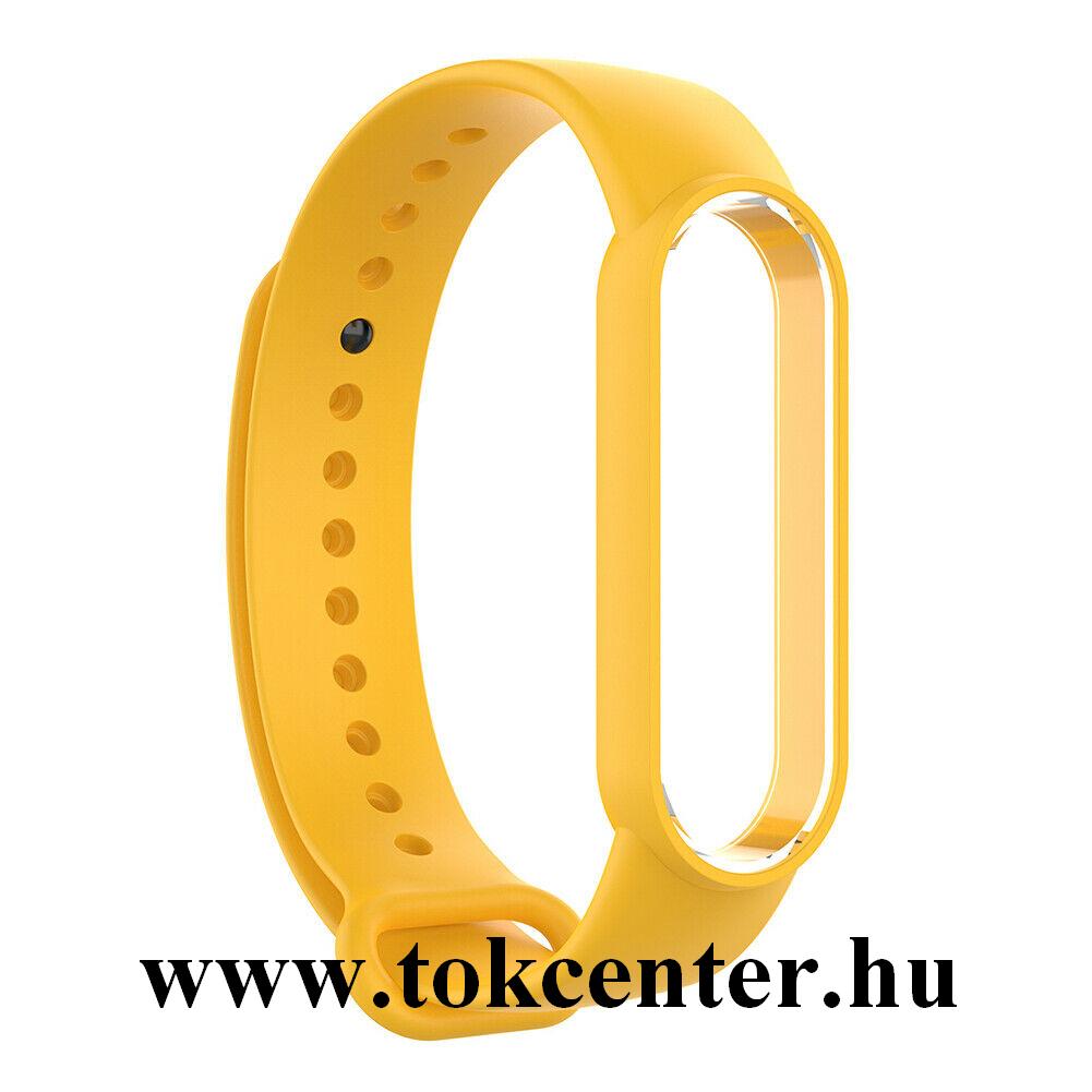 Xiaomi Mi Band 5 Pótszíj (szilikon, állítható) SÁRGA 