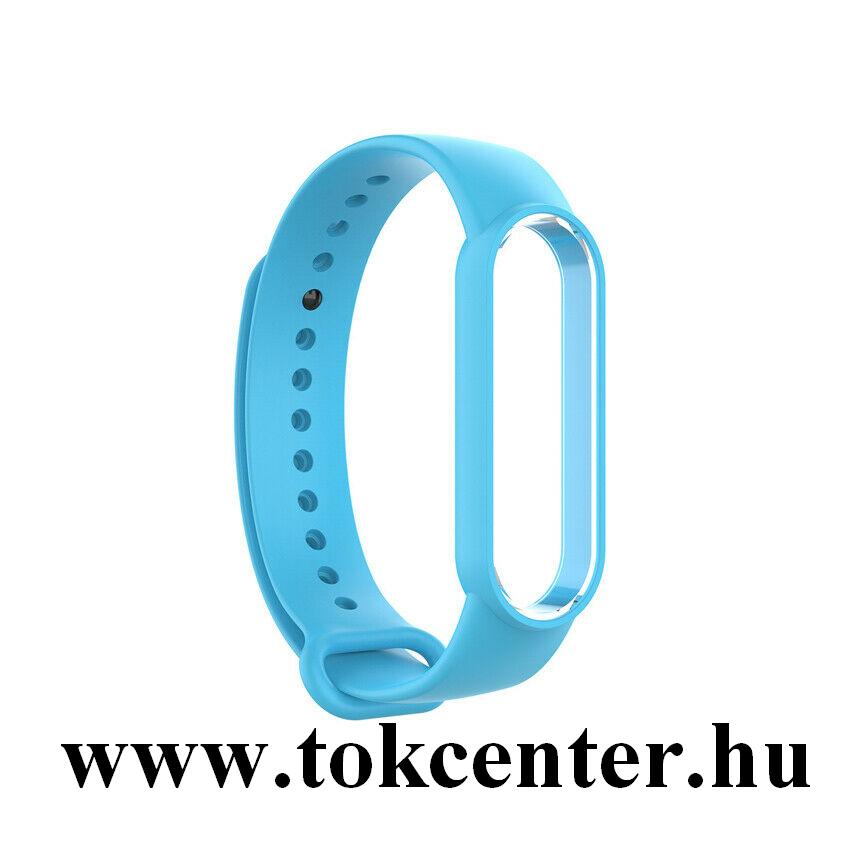 Xiaomi Mi Band 5 Pótszíj (szilikon, állítható) VILÁGOSKÉK