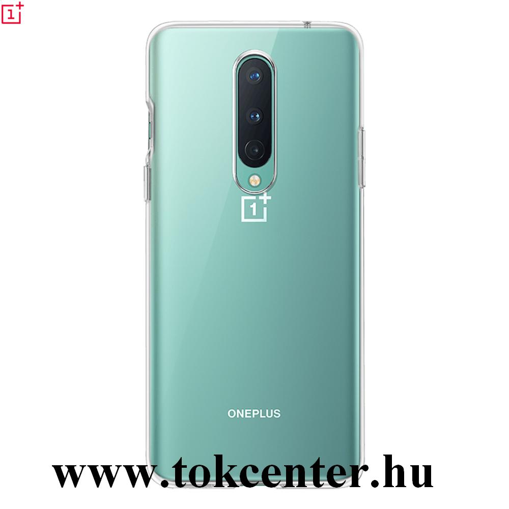 OnePlus 8 5G Gyári Műanyag telefonvédő (szilikon keret, ultravékony) ÁTLÁTSZÓ (5431100148)