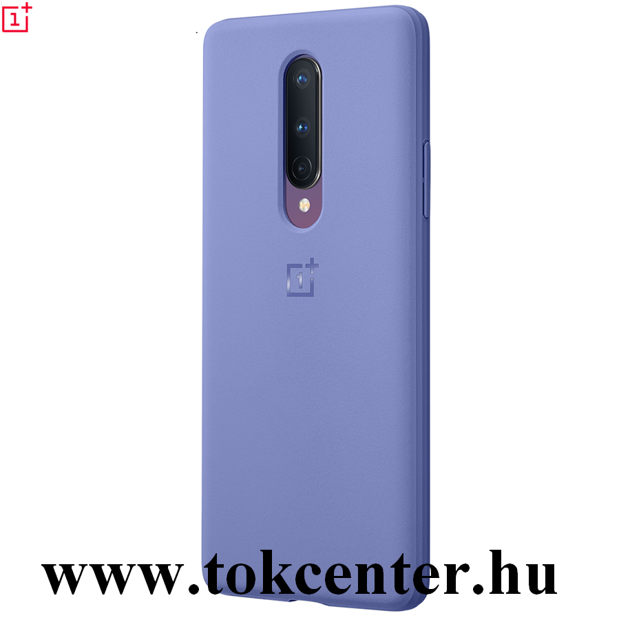OnePlus 8 5G Gyári Műanyag telefonvédő (szilikon keret, ultravékony) LILA (5431100139)