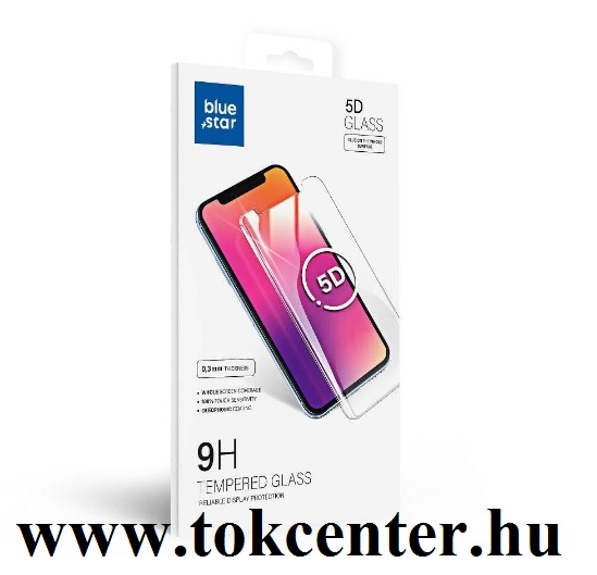 BlueStar Full Glue Xiaomi Mi 10 / Mi 10 Pro fekete hajlított 5D előlapi üvegfólia (''tokbarát'')