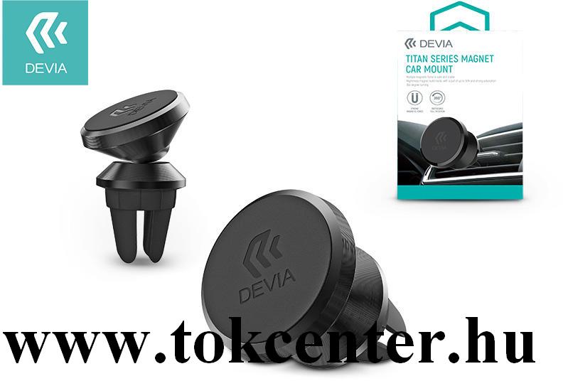 DEVIA TITAN autós tartó (szellőzőre, 360°-ban forgatható, mágneses) FEKETE (330445 / D06)