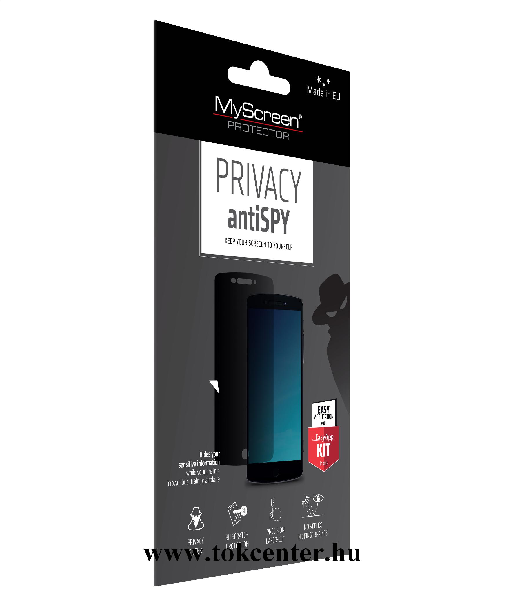 Samsung Galaxy A10 (SM-A105F) / Samsung Galaxy M10 (SM-M105F) MYSCREEN ANTISPY SHIELD képernyővédő fólia (60° betekintés elleni védelem, 3H) ÁTLÁTSZÓ