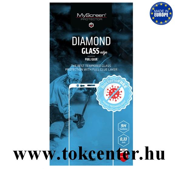 Apple iPhone 11 / Apple iPhone XR 6.1 MYSCREEN DIAMOND GLASS EDGE BacteriaFREE képernyővédő üveg (2.5D, teljes felületén tapad, karcálló, 0.33 mm, 9H) FEKETE