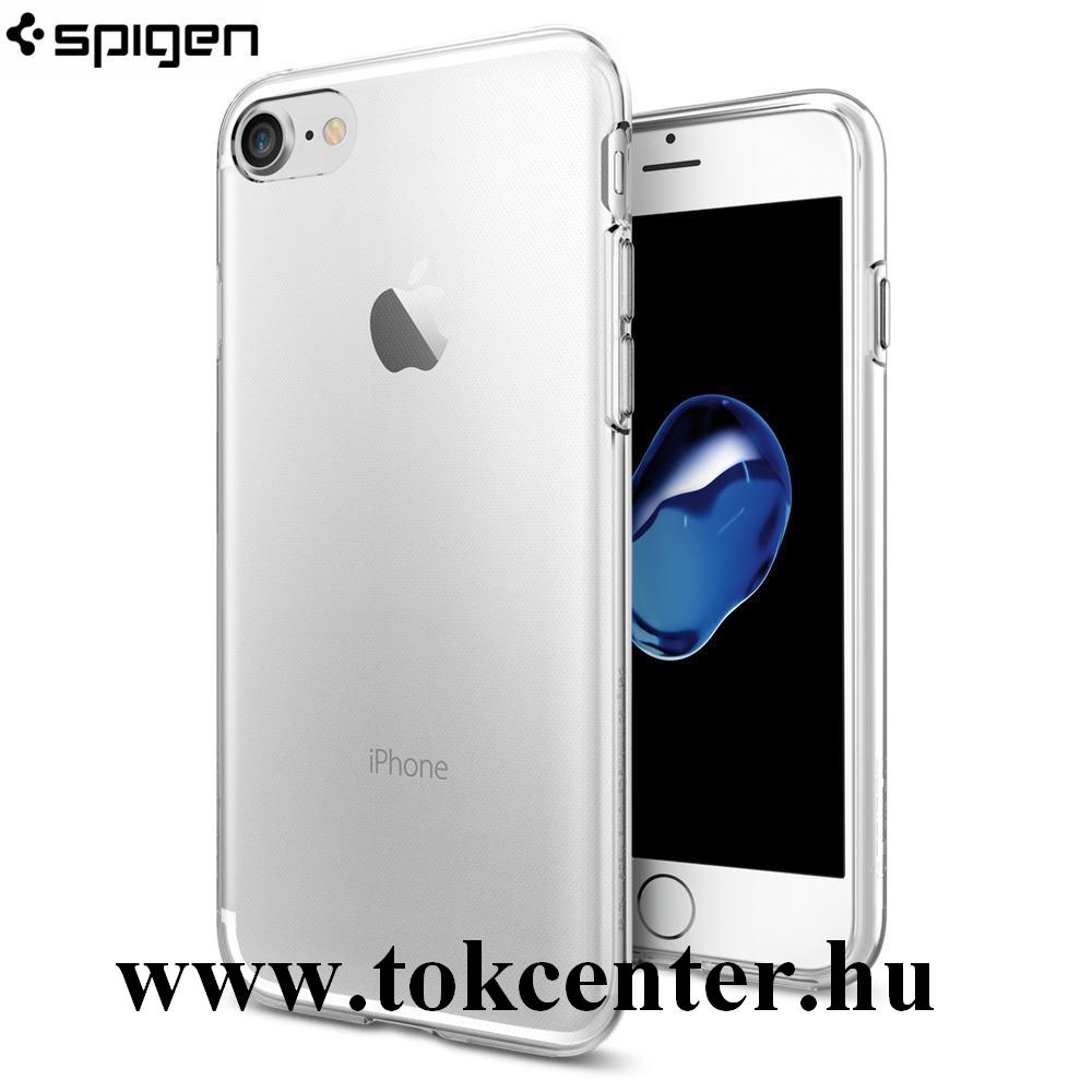 Apple iPhone SE (2020) / iPhone 7 4.7 / iPhone 8 4.7 SPIGEN LIQUID CRYSTAL szilikon telefonvédő (közepesen ütésálló, légpárnás sarok) ÁTLÁTSZÓ (042CS20435)