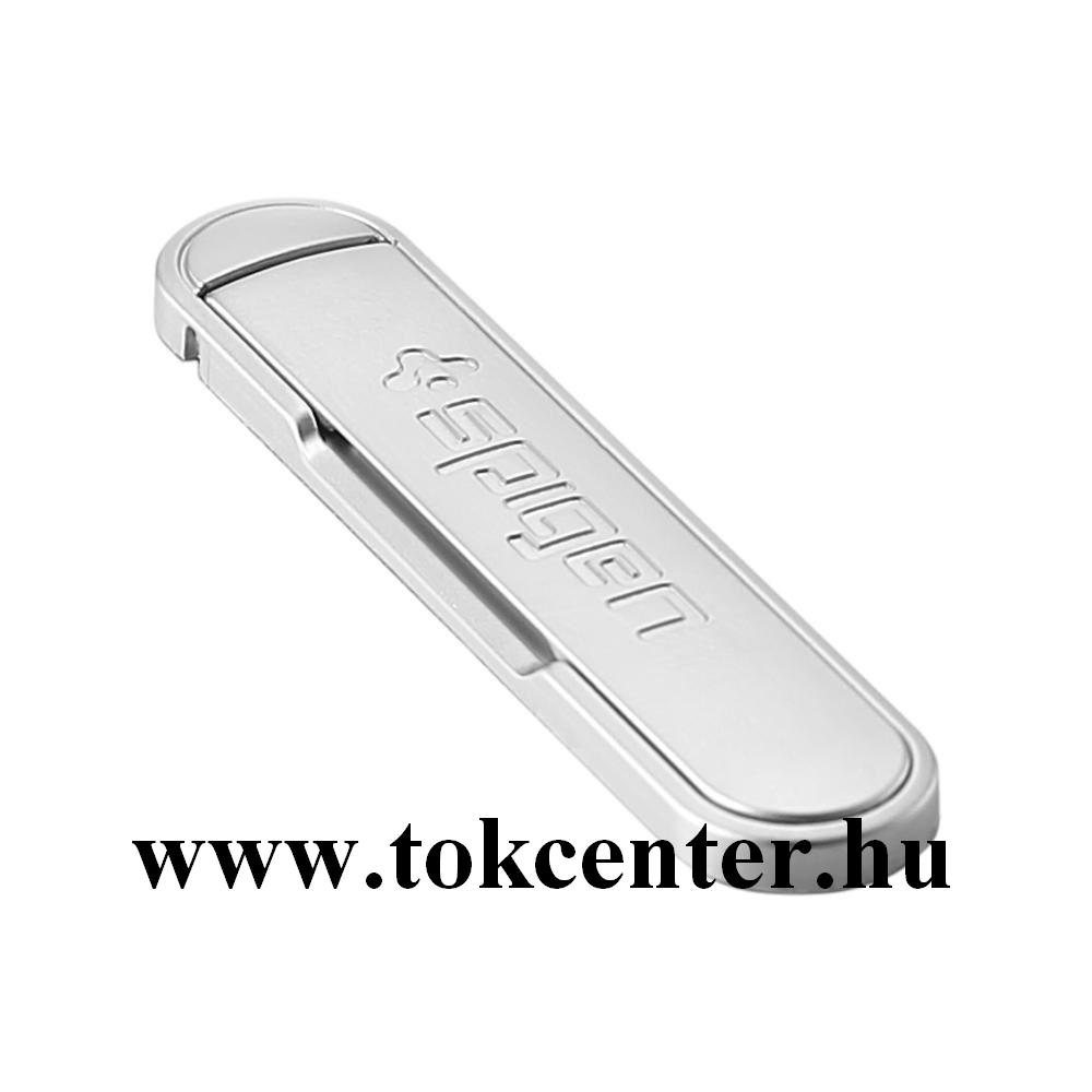 SPIGEN U100 telefontartó (univerzális, alumínium, ragasztható, telefon tartó, kitámasztó, mágneses) EZÜST (000EM20634)