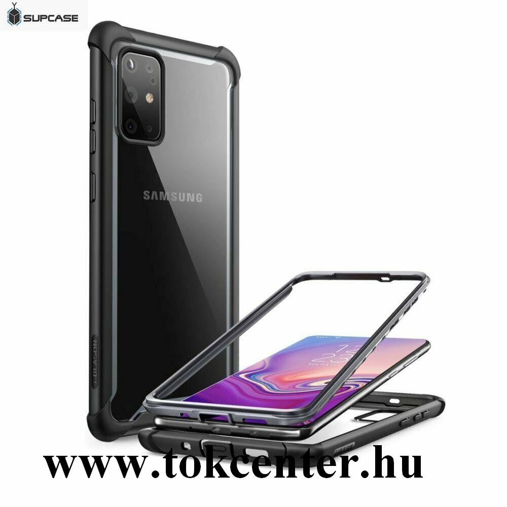 Samsung Galaxy S20 Plus (SM-G985F) / S20 Plus 5G (SM-G986) SUPCASE IBLSN szilikon telefonvédő (közepesen ütésálló, légpárnás sarok, akril hátlap) FEKETE