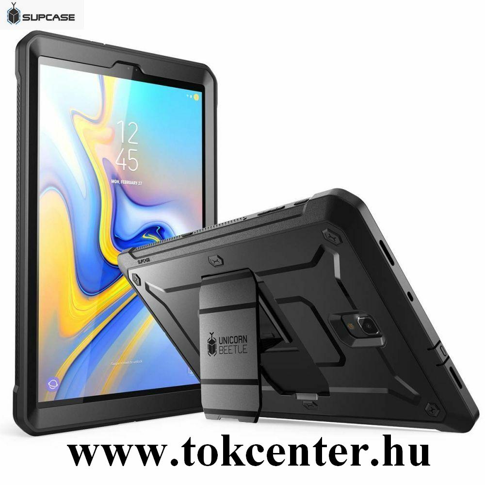 Samsung Galaxy Tab A 10.5 LTE (2018) SM-T595 / WIFI SM-T590 SUPCASE UNICORN BEETLE PRO defender műanyag telefonvédő (közepesen ütésálló, műanyag előlap, kitámasztó) FEKETE