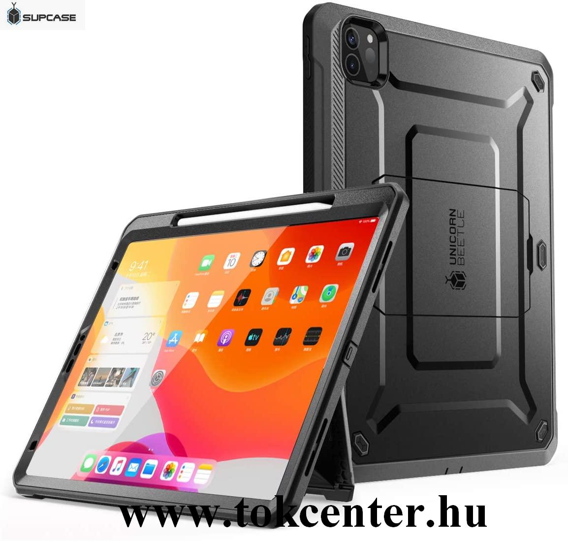 Apple IPAD Pro 11 (2018) / Apple IPAD Pro 11 (2020) SUPCASE UNICORN BEETLE PRO defender műanyag telefonvédő (közepesen ütésálló, műanyag előlap, kitámasztó) FEKETE