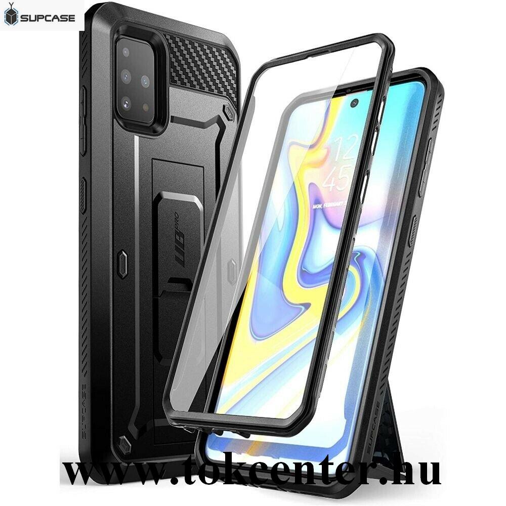 Samsung Galaxy A51 (SM-A515F)/ A51 5G (SM-A516F) SUPCASE UNICORN BEETLE PRO defender műanyag telefonvédő (közepesen ütésálló, műanyag előlap, övcsipesz) FEKETE