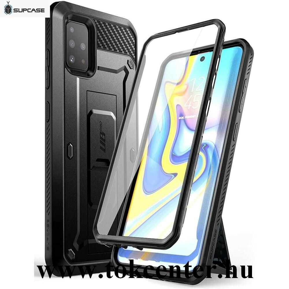 Samsung Galaxy A71 (SM-A715F) / A71 5G (SM-A716F) SUPCASE UNICORN BEETLE PRO defender műanyag telefonvédő (közepesen ütésálló, műanyag előlap, övcsipesz) FEKETE