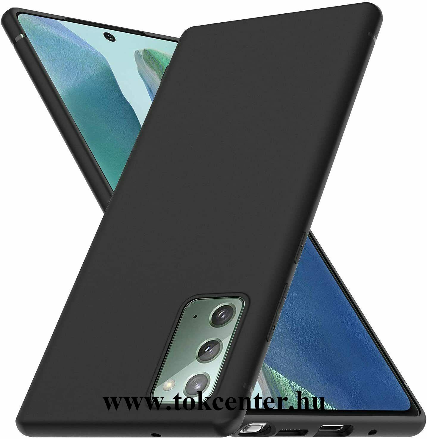 Samsung Galaxy Note 20 (SM-N980F) / Note 20 5G (SM-N981F) Szilikon telefonvédő (matt) FEKETE