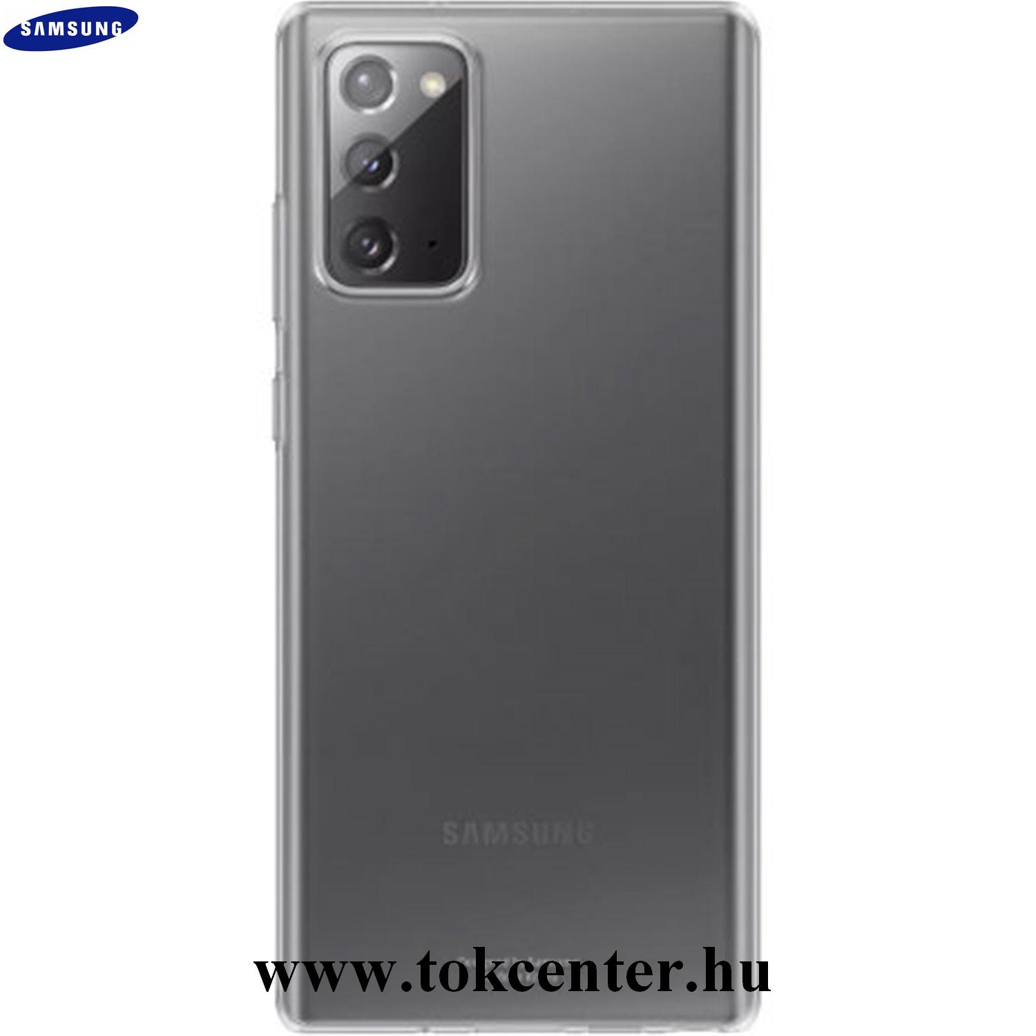 Samsung Galaxy Note 20 (SM-N980F) / Note 20 5G (SM-N981F) Gyári Műanyag telefonvédő ÁTLÁTSZÓ (EF-QN980TTEGEU)