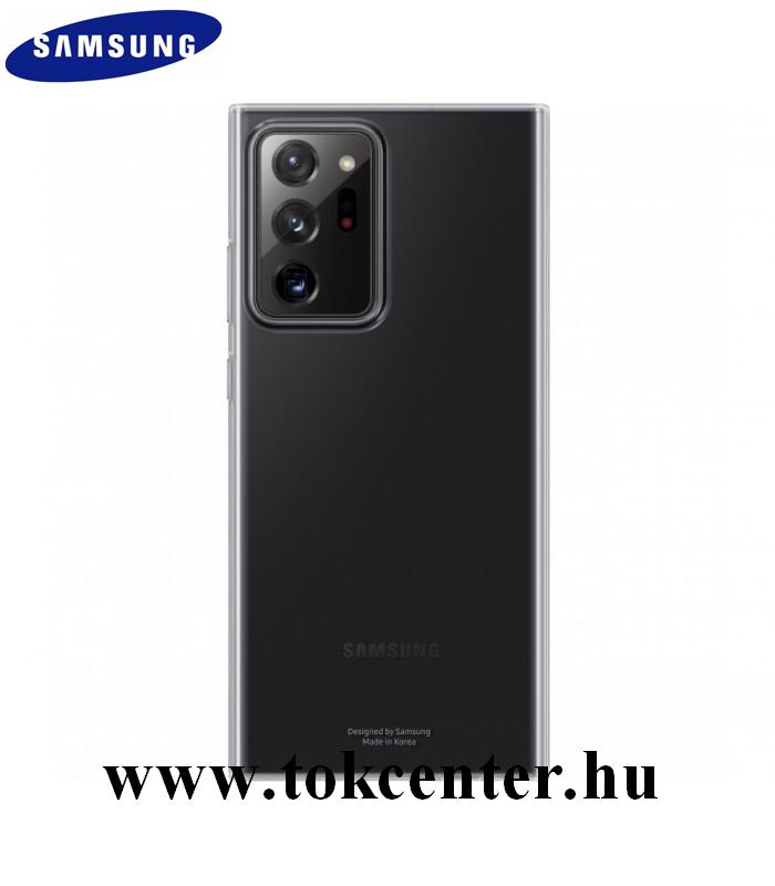 Samsung Galaxy Note 20 Ultra (SM-N985F) / Note 20 Ultra 5G (SM-N986F) Gyári Műanyag telefonvédő ÁTLÁTSZÓ (EF-QN985TTEGEU)