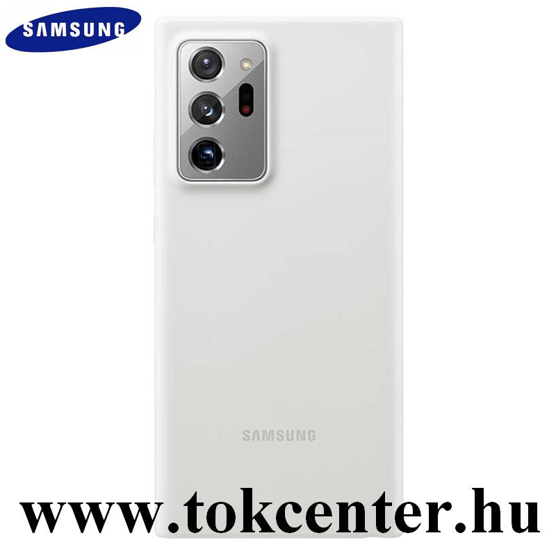 Samsung Galaxy Note 20 Ultra (SM-N985F) / Note 20 Ultra 5G (SM-N986F) Gyári Szilikon telefonvédő FEHÉR (EF-PN985TWEGEU)