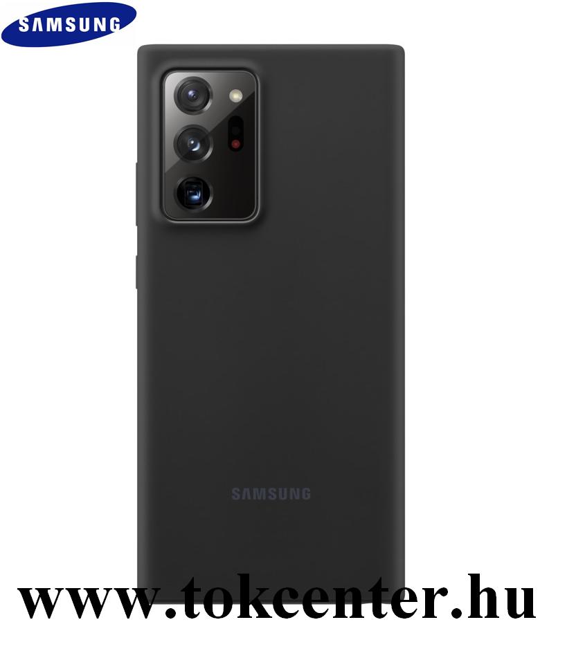 Samsung Galaxy Note 20 Ultra (SM-N985F) / Note 20 Ultra 5G (SM-N986F) Gyári Szilikon telefonvédő FEKETE (EF-PN985TBEGEU)