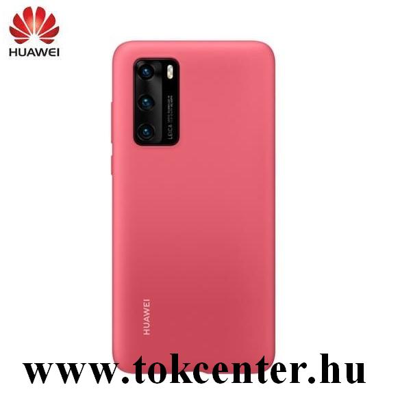 Huawei P40 Gyári Szilikon telefonvédő MAGENTA (51993727)