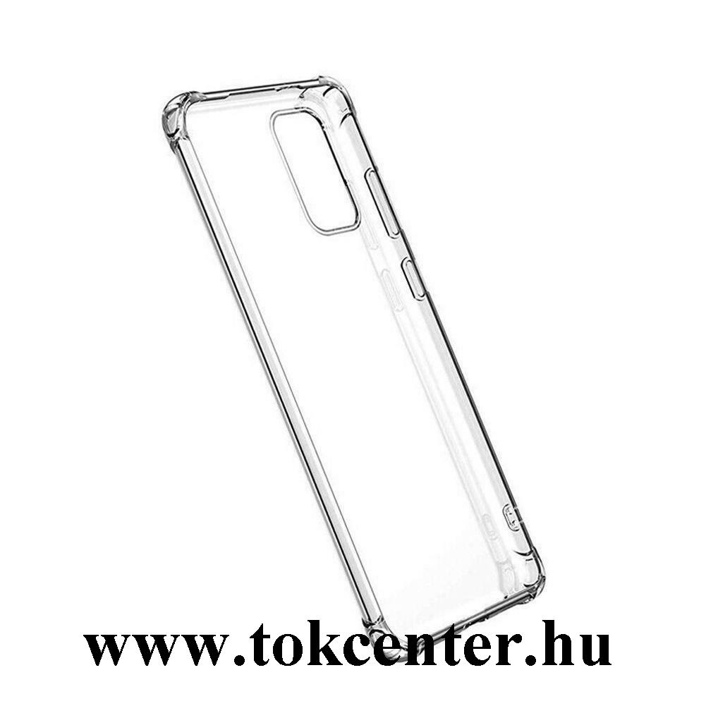 Honor X10 5G Szilikon telefonvédő (közepesen ütésálló, légpárnás sarok) ÁTLÁTSZÓ
