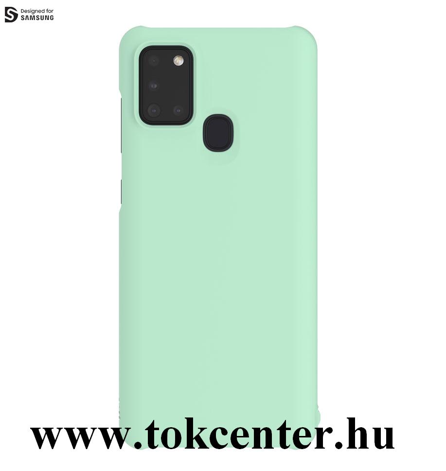 Samsung Galaxy A21s (SM-A217F) Műanyag telefonvédő MENTAZÖLD (Designed for SAMSUNG GP-FPA217WSAM)