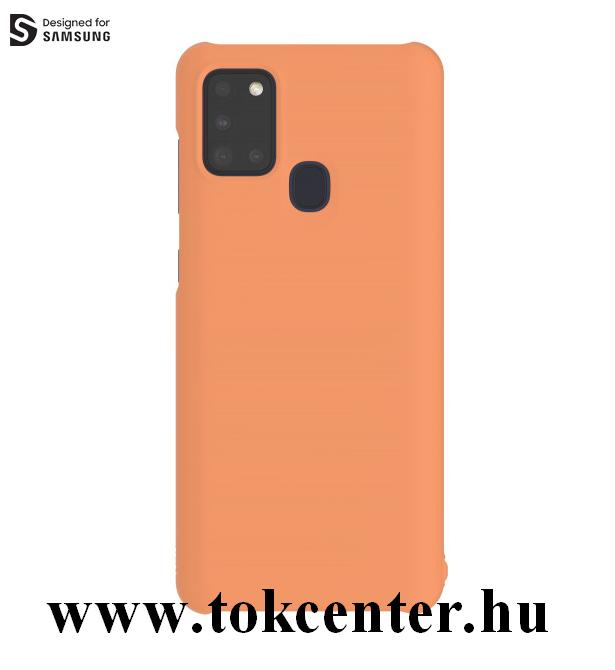 Samsung Galaxy A21s (SM-A217F) Műanyag telefonvédő NARANCS (Designed for SAMSUNG GP-FPA217WSAO)	