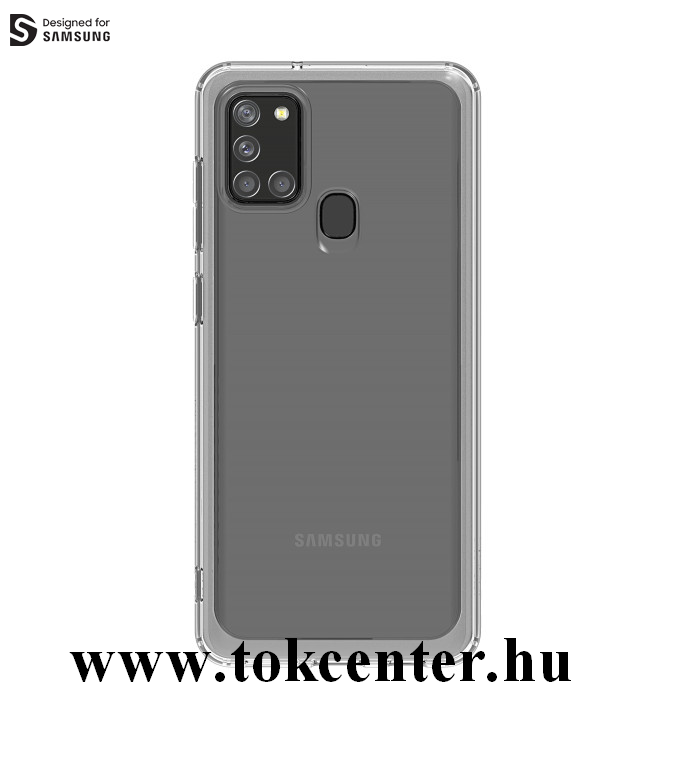 Samsung Galaxy A21s (SM-A217F) Szilikon telefonvédő (közepesen ütésálló, légpárnás sarok) ÁTLÁTSZÓ (GP-FPA217KDAT Designed for SAMSUNG)