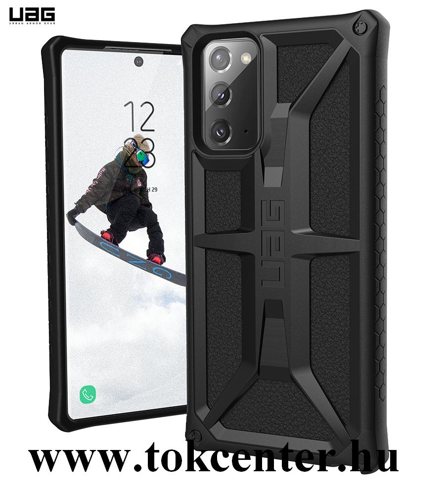 Samsung Galaxy Note 20 (SM-N980F) / Note 20 5G (SM-N981F) UAG MONARCH műanyag telefonvédő (közepesen ütésálló, szilikon belső) FEKETE (212191114040)