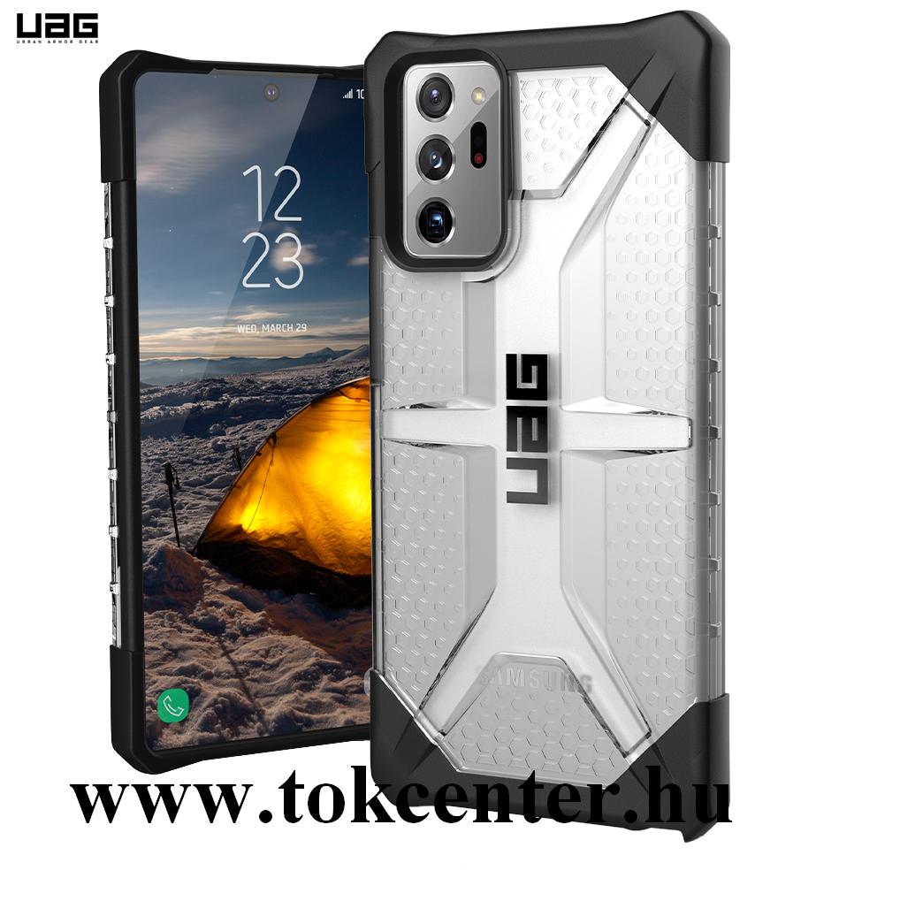 Samsung Galaxy Note 20 Ultra (SM-N985F) / Note 20 Ultra 5G (SM-N986F) UAG PLASMA defender műanyag telefonvédő (közepesen ütésálló,csúszásgátló, légpárnás sarok) ÁTLÁTSZÓ (212203114343)