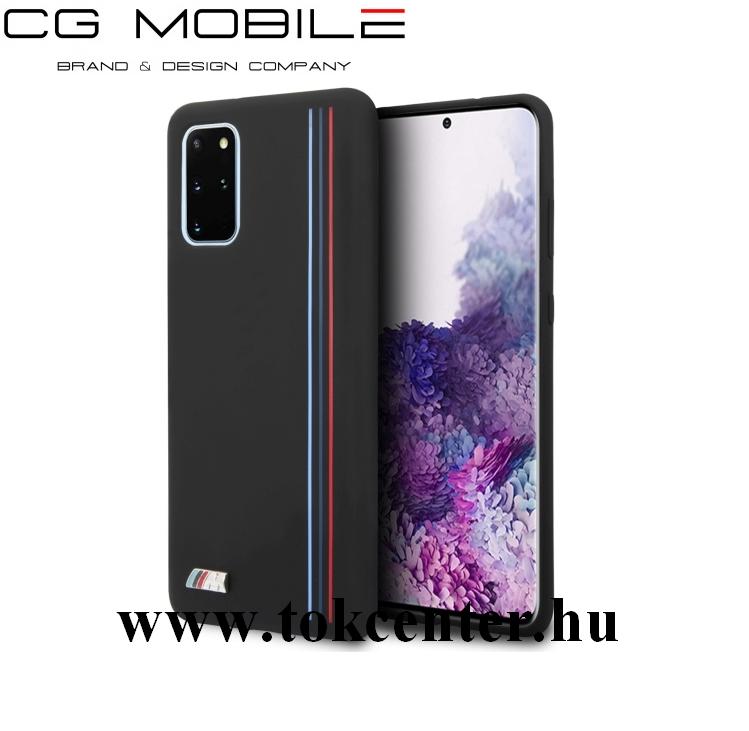 Samsung Galaxy S20 Plus (SM-G985F) / S20 Plus 5G (SM-G986) BMW Stripes M szilikon telefonvédő (ultravékony) FEKETE (BMHCS67SIVTBK)