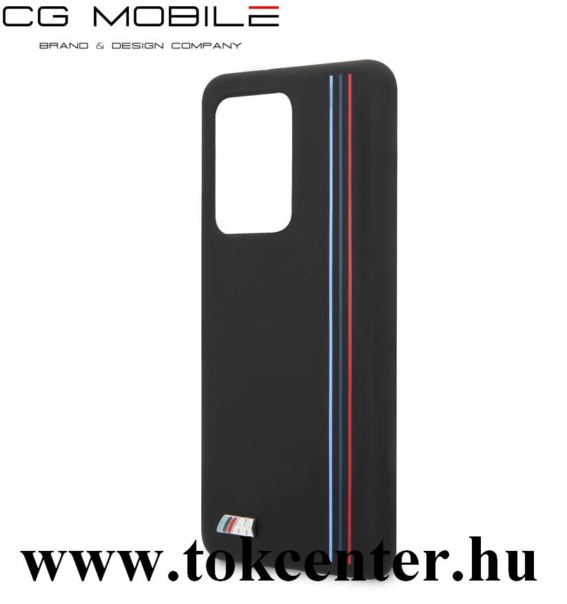 Samsung Galaxy S20 Ultra (SM-G988F) / S20 Ultra 5G (SM-G988B) BMW Stripes M szilikon telefonvédő (ultravékony) FEKETE (BMHCS69SIVTBK)